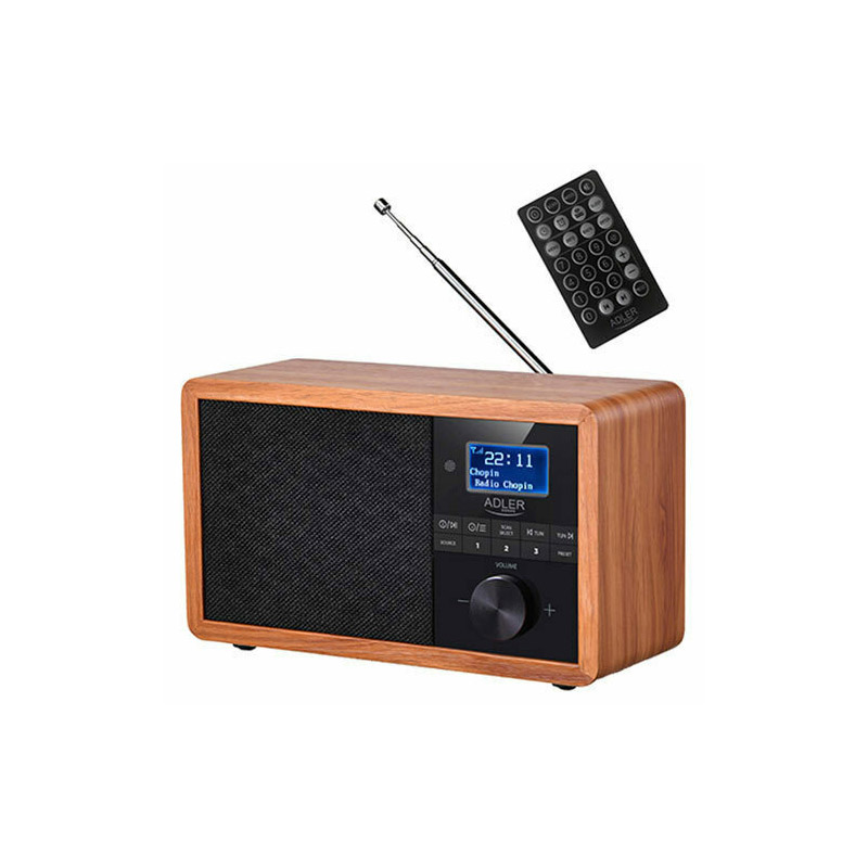 Ψηφιακό Ραδιόφωνο Ρεύματος DAB+ FM με Bluetooth και Τηλεχειριστήριο Adler AD-1184 - AD-1184