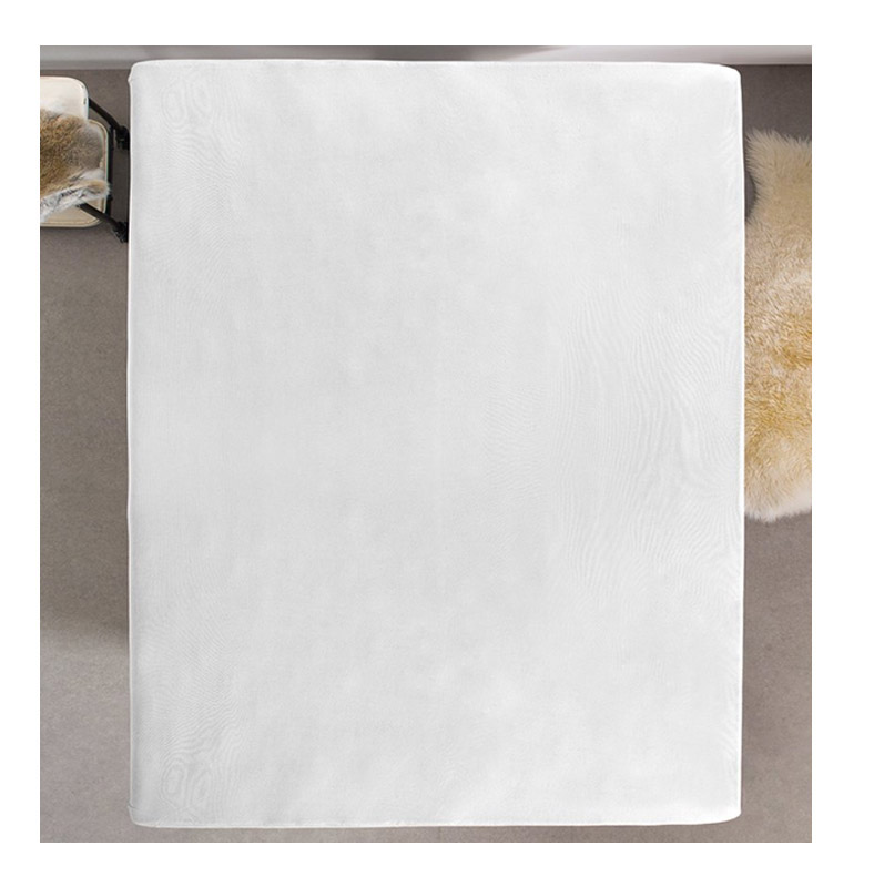 Μονό Σεντόνι Dubbel Jersey με Λάστιχο 80 x 220 x 30 cm Χρώματος Λευκό Dreamhouse 8717703801583 - 8717703801583