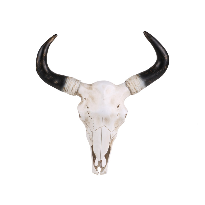 Διακοσμητικό Κρανίο Αγελάδας από Ρητίνη 37 x 40 x 9 cm Natural Living 54633 - 54633