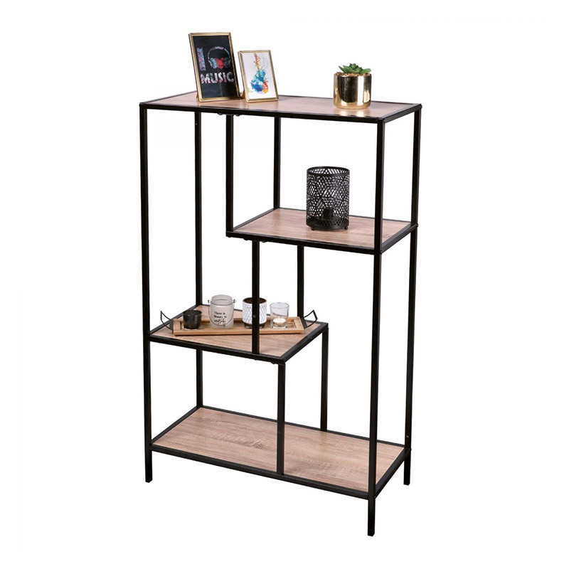 Μεταλλική Ραφιέρα με 4 Ξύλινα Ράφια 69 x 33 x 114 cm Colorado Urban Living 151355 - 151355