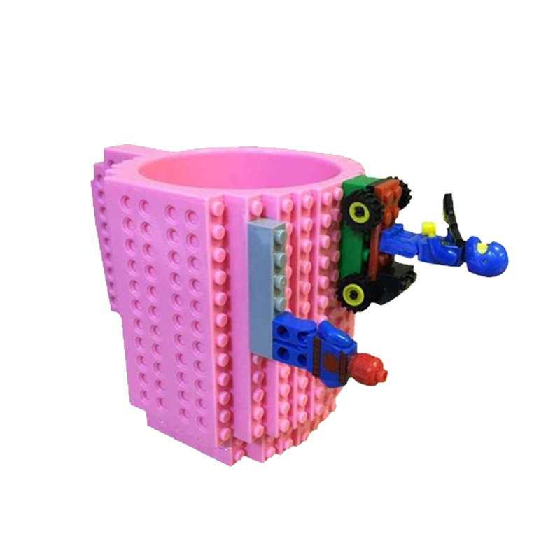 Κούπα Τύπου Lego Χρώματος Ροζ SPM BrickMug-Pink - BrickMug-Pink
