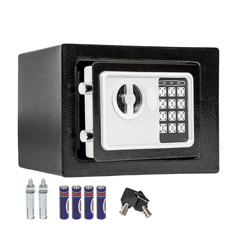 Χρηματοκιβώτιο Ασφαλείας με Ηλεκτρονική Κλειδαριά και Κλειδί 17 x 22.8 x 17 cm Hoppline HOP1000730-1 - HOP1000730-1