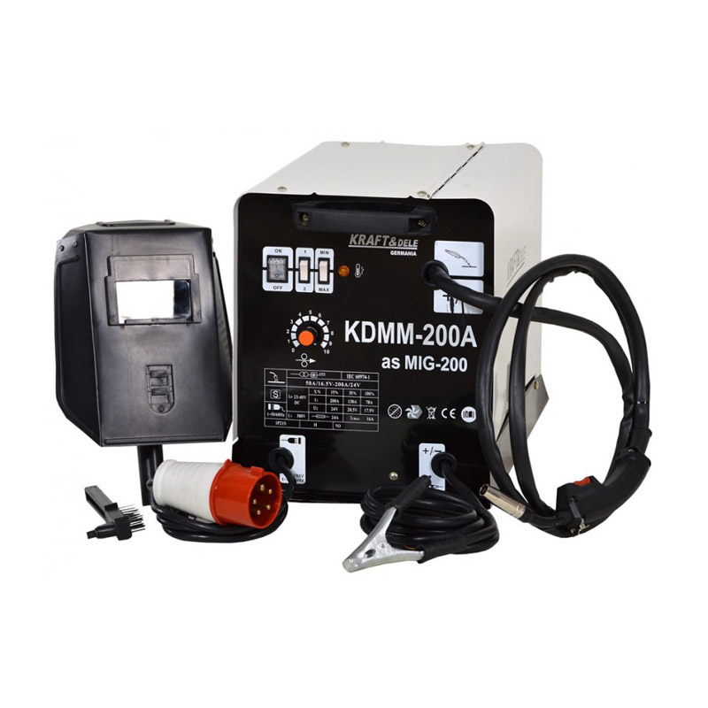 Ηλεκτροκόλληση Inverter MIG - MAG - FLUX 200A 380V Kraft&Dele KD-830 - KD-830