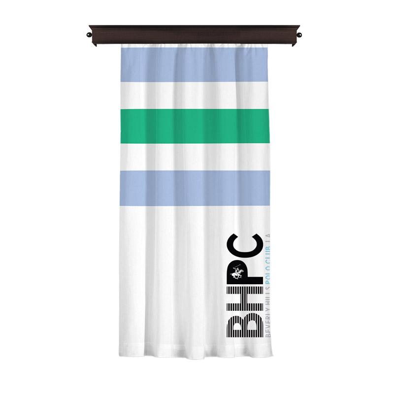 Κουρτίνα με Τρουκς 140 x 260 cm Χρώματος Λευκό Beverly Hills Polo Club 176BHP8817 - 176BHP8817