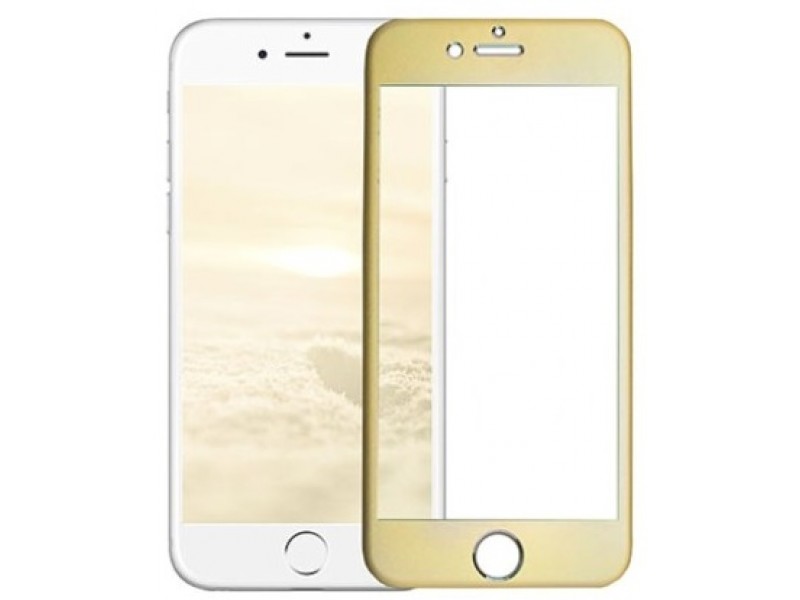 Tempered Glass 9H 0.3mm iPhone 7 Gold 3D Full Cover