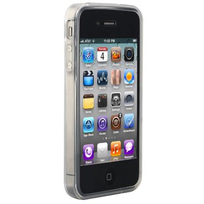 Θήκη iPhone 4 Ultra Slim TPU Σιλικόνης 0.3mm Διάφανη