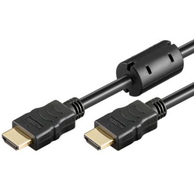 HDMI CABLE 19 PIN 3.0m (HEC+ARC+3DTV)ETHERNET BLACK HiSpeed GOLD