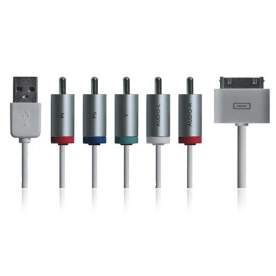 IPHONE USB 2.0 TO 30-PIN 3G/3GS/4G/4S/iPad 2 AUDIO-VIDEO TV OUT(HD)+USB CABLE VL