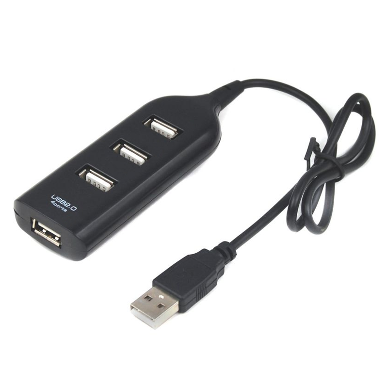 USB HUB USB 2.0 4 port BLACK