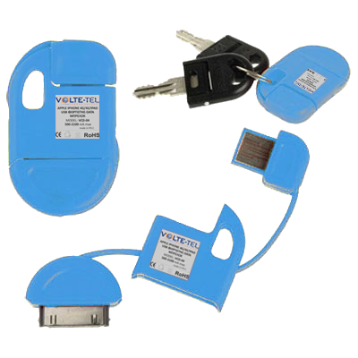 VOLTE-TEL APPLE IPHONE 30-PIN 4G/4S USB ΦΟΡΤΙΣΤΗΣ-DATA ΜΠΡΕΛΟΚ VCD-04 BLUE