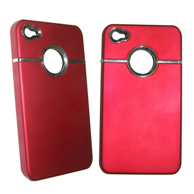 VOLTE-TEL ΘΗΚΗ IPHONE 4G/4S FACEPLATE HARD V017 RED-SILVER