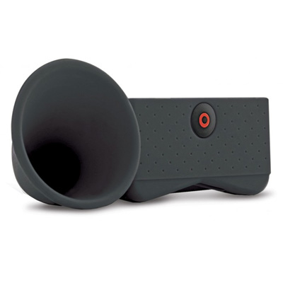 SPEAKER SILICON HORN STAND IPHONE 5 BLACK