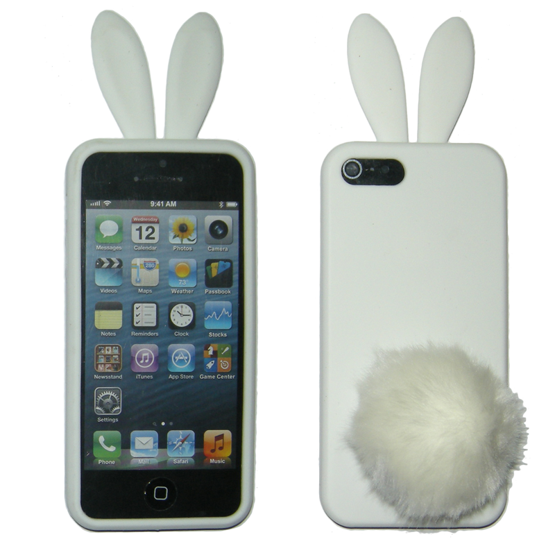 VOLTE-TEL ΘΗΚΗ IPHONE SE/5 FACEPLATE BUNNY-FLUFFYTAIL V062 WHITE