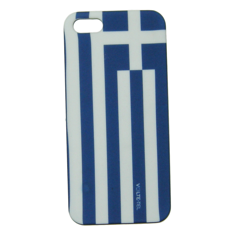 VOLTE-TEL ΘΗΚΗ IPHONE SE/5S/5 FACEPLATE GREEK FLAG V084