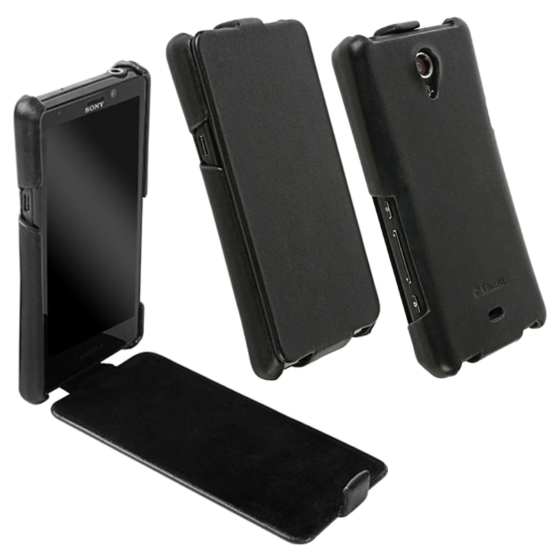 KRUSELL ΘΗΚΗ SONY XPERIA T/TL LEATHER DONSO SLIMCOVER BLACK