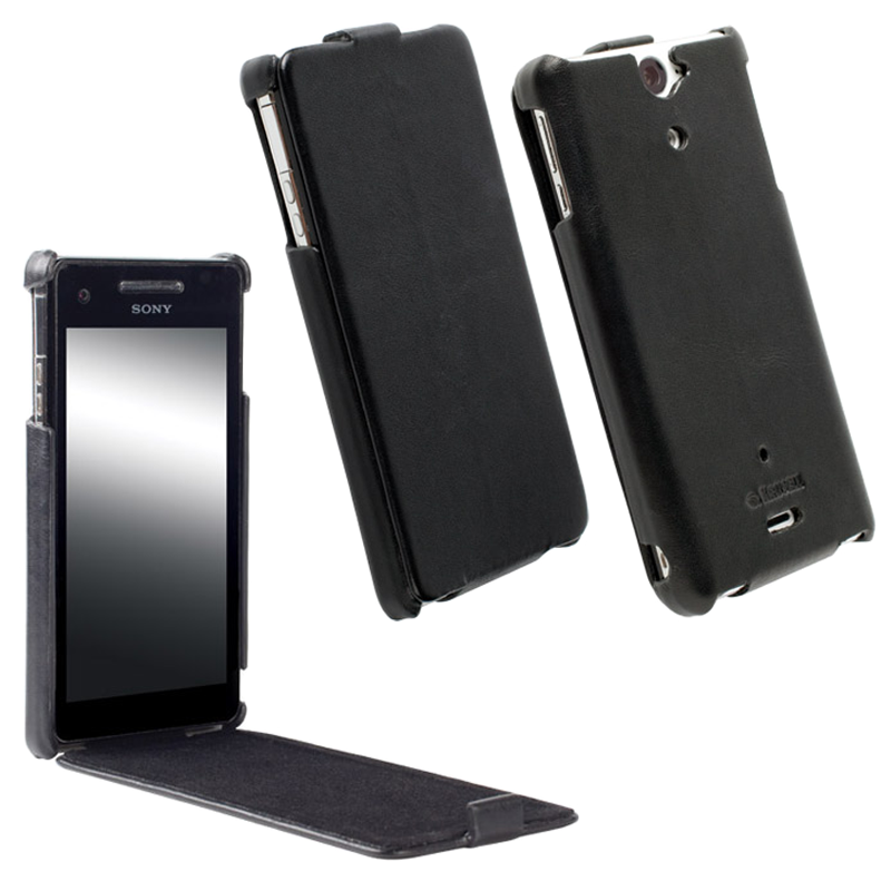 KRUSELL ΘΗΚΗ SONY XPERIA V LEATHER DONSO SLIMCOVER BLACK
