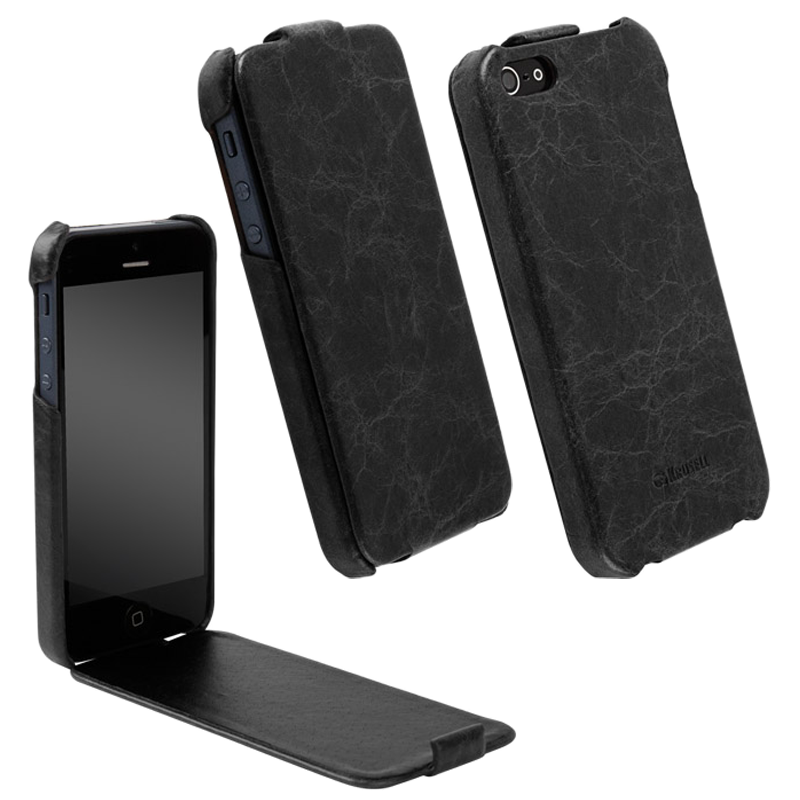 KRUSELL ΘΗΚΗ IPHONE SE/5S LEATHER SLIMCOVER TUMBA VINTAGE BLACK