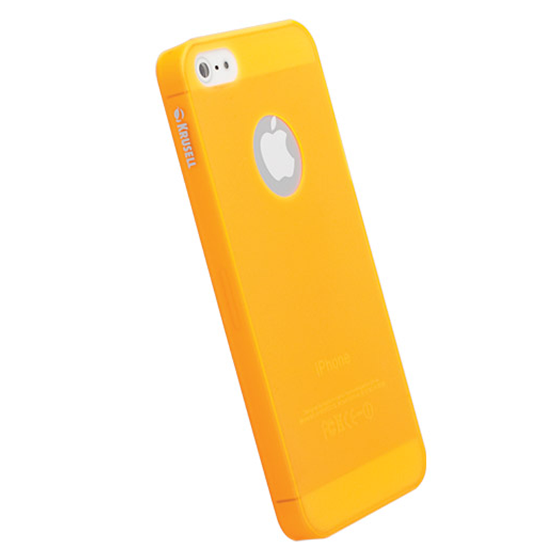 KRUSELL ΘΗΚΗ IPHONE SE/5 FACEPLATE FROSTCOVER TRANSPARENT ORANGE