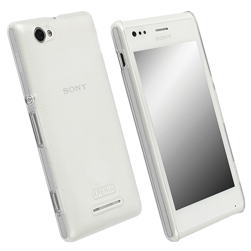 KRUSELL ΘΗΚΗ SONY XPERIA M FACEPLATE FROSTCOVER TRANSPARENT WHITE