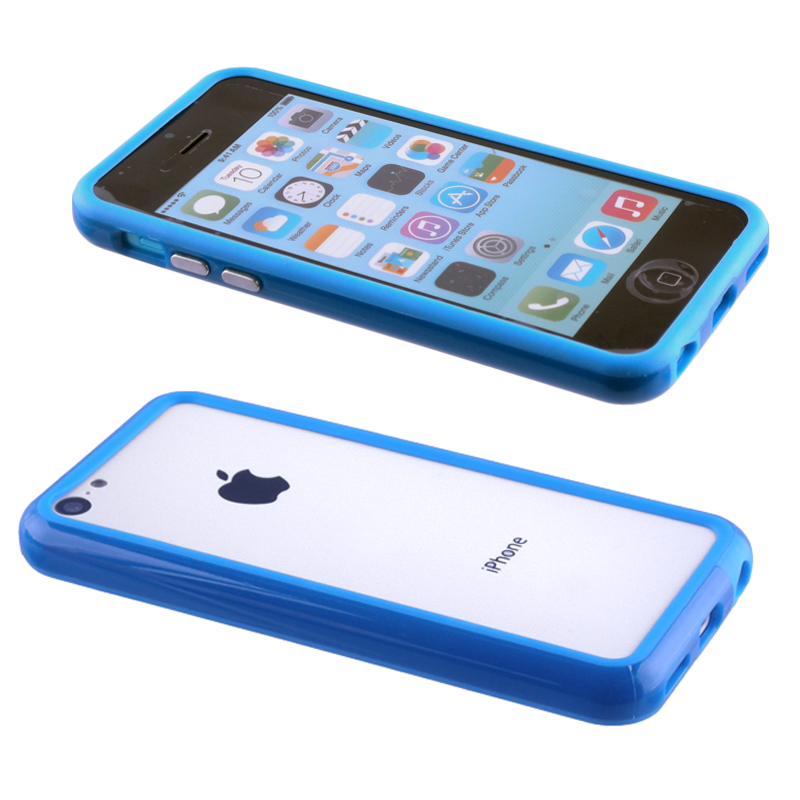 VOLTE-TEL ΘΗΚΗ IPHONE 5C BUMPER METAL BUTTON ALL BLUE