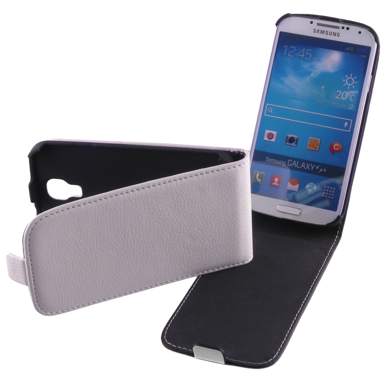 VOLTE-TEL ΘΗΚΗ SAMSUNG S4/S3 I9505 LEATHER FLIP CASE WHITE