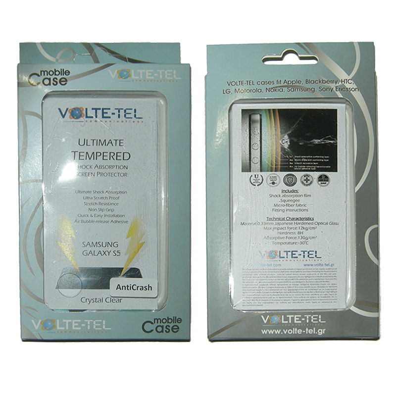 VOLTE-TEL SCREEN PROTECTOR SAMSUNG S5 G900F 5.1" AntiCrash