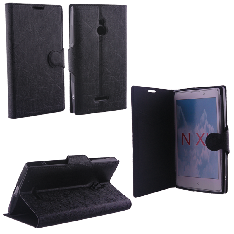 VOLTE-TEL ΘΗΚΗ NOKIA XL RM-1030 LINE LEATHER-TPU BOOK STAND BLACK