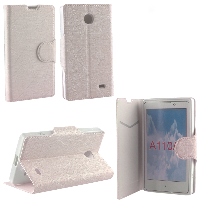 VOLTE-TEL ΘΗΚΗ NOKIA X A110 LINE LEATHER-TPU BOOK STAND WHITE