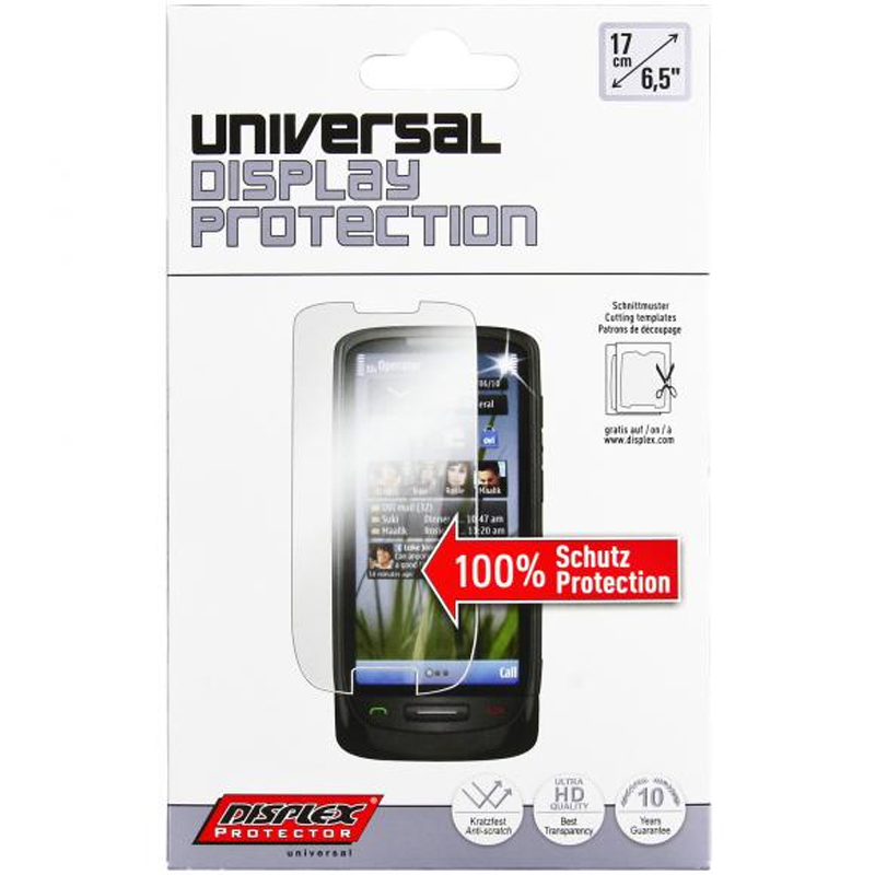 SCREEN PROTECTOR UNIVERSAL DISPLEX ΜΕΧΡΙ 6.5" 2PCS