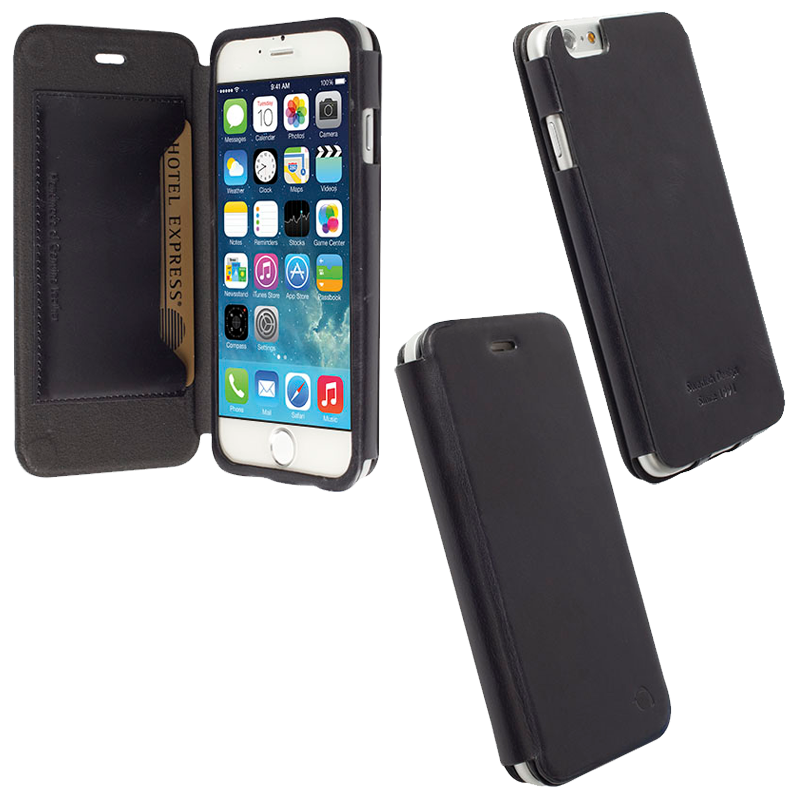 KRUSELL ΘΗΚΗ IPHONE 6S/6 4.7" LEATHER FLIPCOVER KIRUNA BLACK