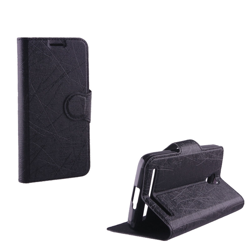 VOLTE-TEL ΘΗΚΗ ALCATEL IDOL 2 MINI 6036Y LINE LEATHER-TPU BOOK STAND BLACK