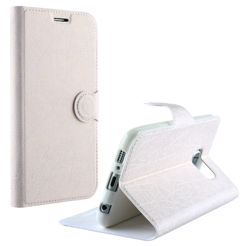 VOLTE-TEL ΘΗΚΗ ALCATEL 5050 OT POP S3 LINE LEATHER-TPU BOOK STAND WHITE