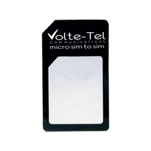 MICRO SIM CARD TO SIM CARD ADAPTOR BLACK VOLTE-TEL