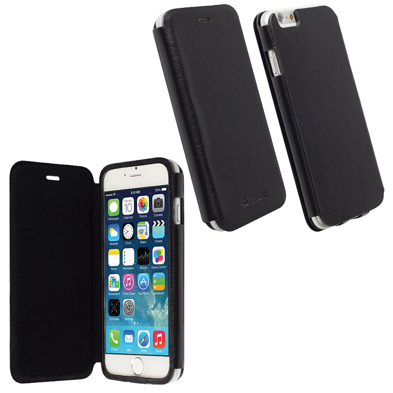 KRUSELL ΘΗΚΗ IPHONE 6S/6 4.7" PU LEATHER FLIPCOVER DONSO BLACK