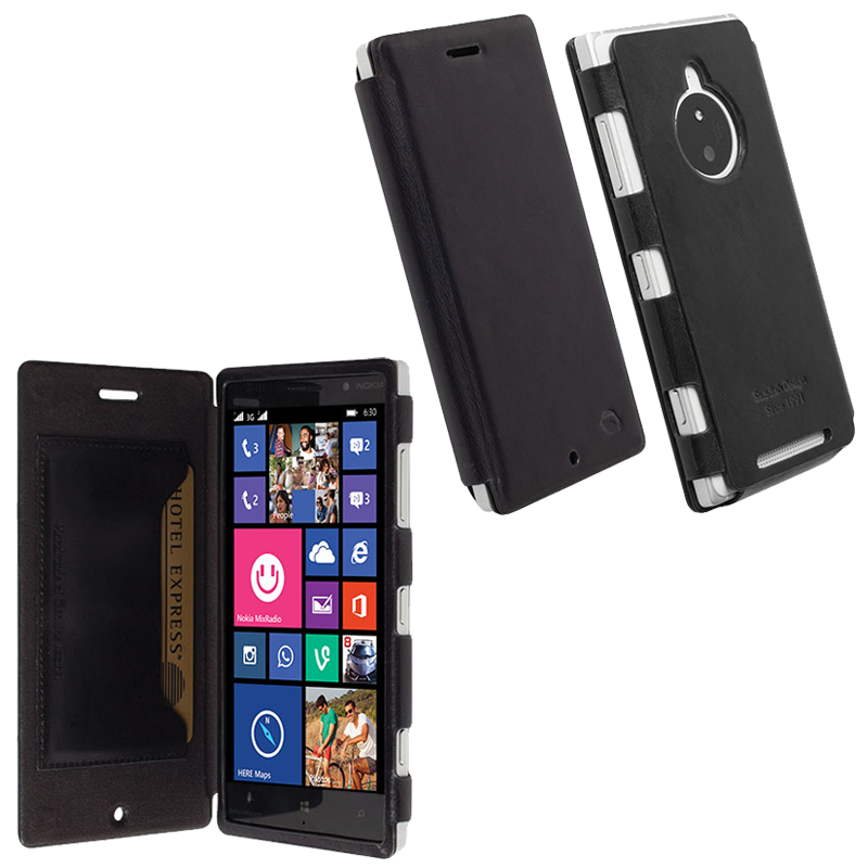 KRUSELL ΘΗΚΗ NOKIA LUMIA 830 LEATHER FLIPCOVER KIRUNA BLACK