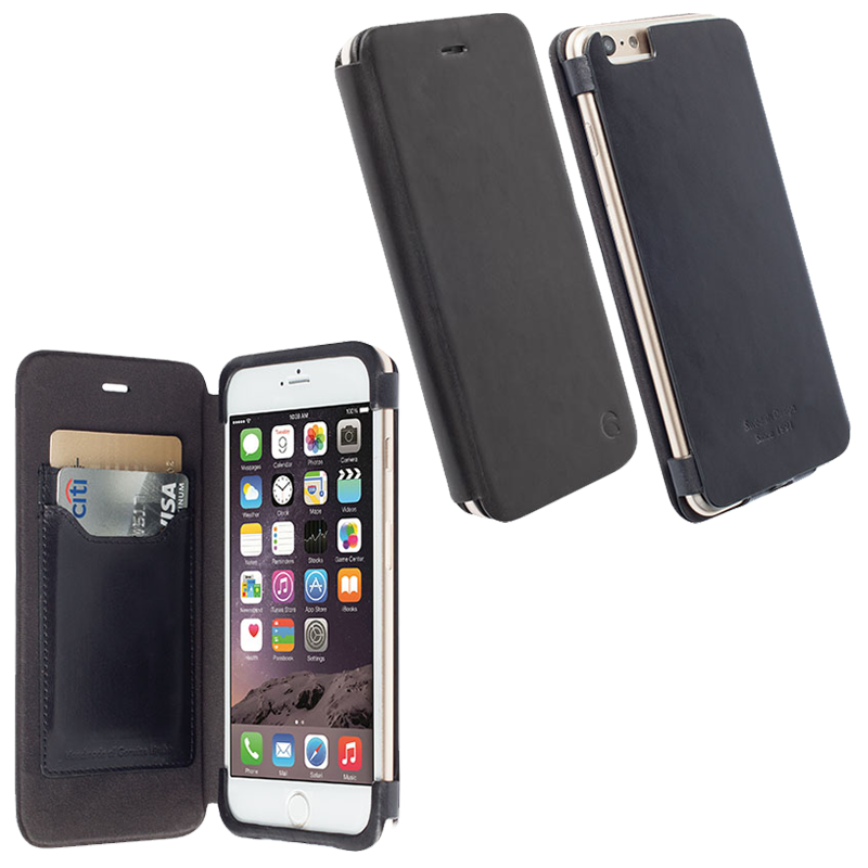 KRUSELL ΘΗΚΗ IPHONE 6S PLUS/6 PLUS 5.5" LEATHER FLIPCOVER KIRUNA BLACK