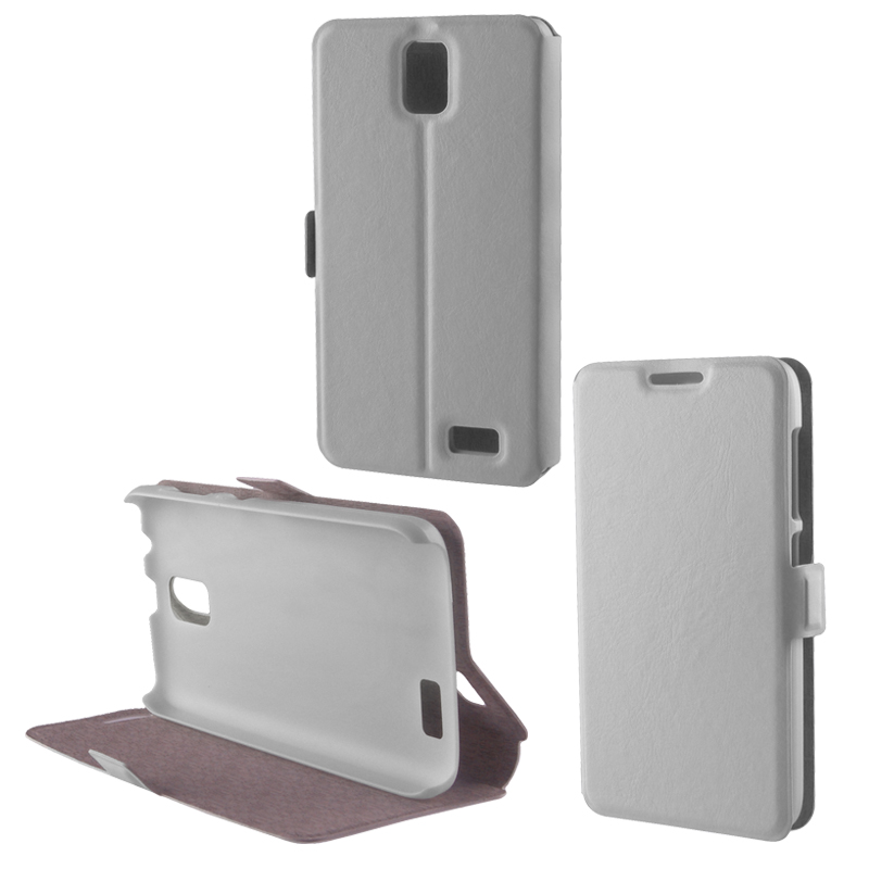 VOLTE-TEL ΘΗΚΗ LENOVO A328 PU LEATHER BOOK-STAND WHITE