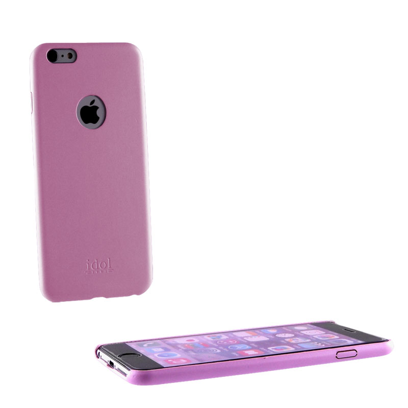 IDOL 1991 ΘΗΚΗ IPHONE 6S/6 4.7"FACEPLATE ULTRA THIN LEATHER PINK