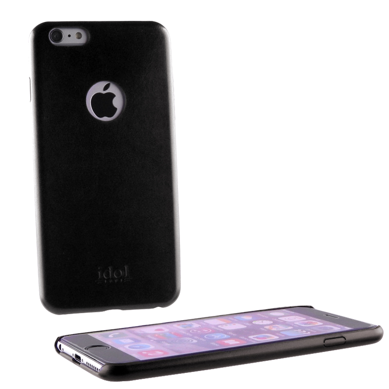 IDOL 1991 ΘΗΚΗ IPHONE 6S PLUS/6 5.5" FACEPLATE ULTRA THIN LEATHER BLACK