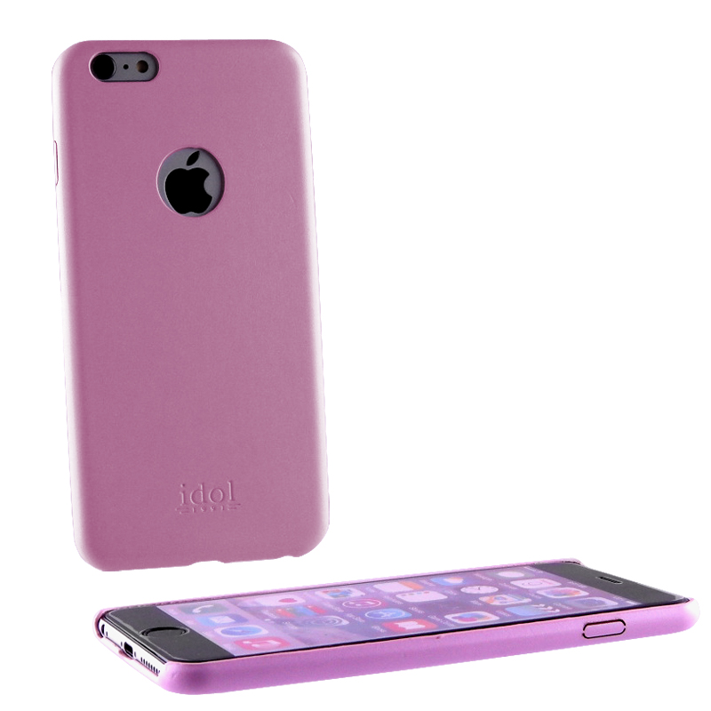 IDOL 1991 ΘΗΚΗ IPHONE 6S PLUS/6 5.5" FACEPLATE ULTRA THIN LEATHER PINK