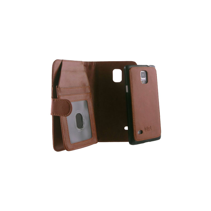 IDOL 1991 ΘΗΚΗ SAMSUNG S6 2IN1 BUSINESS WALLET BOOK+COVER CAMEL