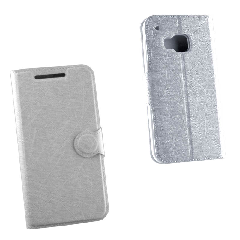 VOLTE-TEL ΘΗΚΗ HTC ONE M9 LINE LEATHER-TPU BOOK STAND WHITE