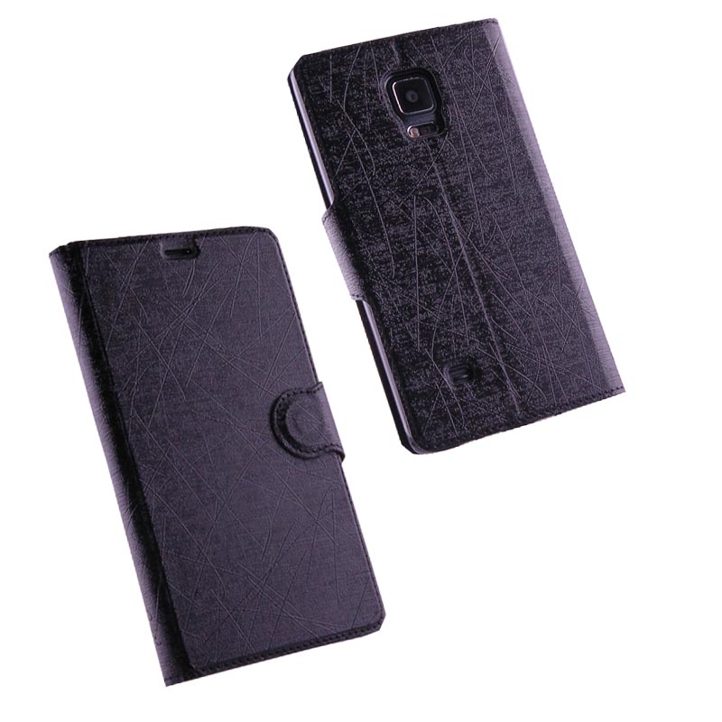 VOLTE-TEL ΘΗΚΗ SAMSUNG NOTE EDGE N915 LINE LEATHER-TPU BOOK STAND BLACK