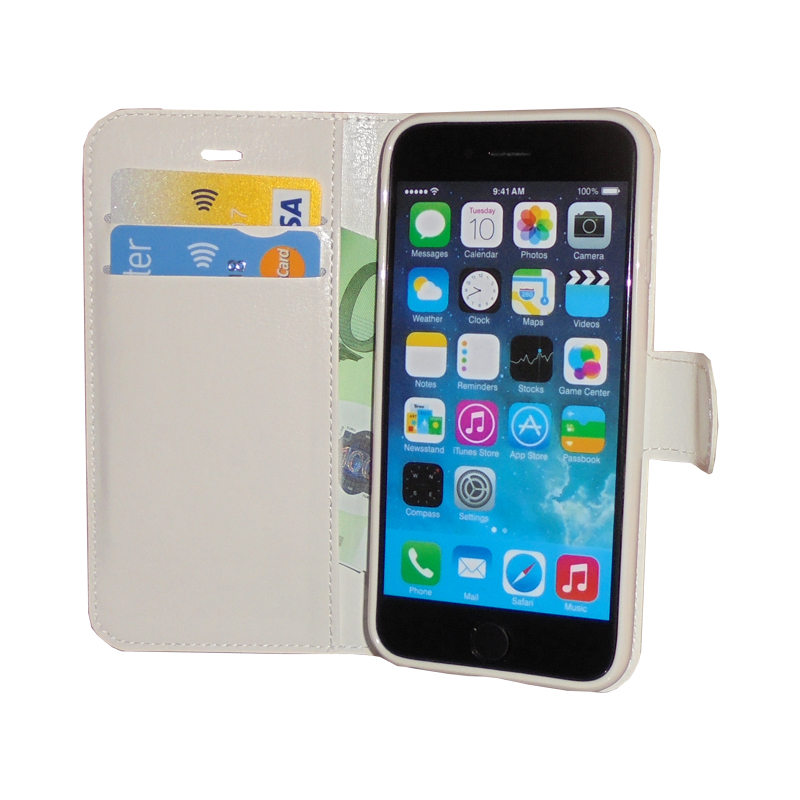 VOLTE-TEL ΘΗΚΗ IPHONE 6S/6 4.7" LEATHER-TPU BOOK STAND WHITE