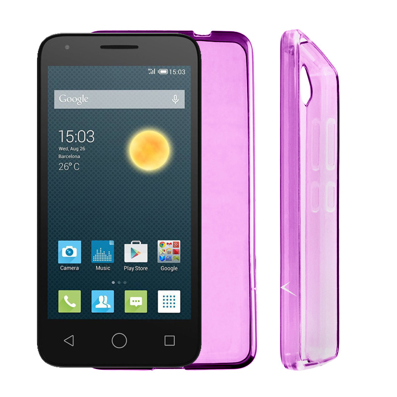 VOLTE-TEL ΘΗΚΗ ALCATEL PIXI 3 4.5" 3G 4027D SLIMCOLOR TPU ΔΙΑΦΑΝΗ ΡΟΖ