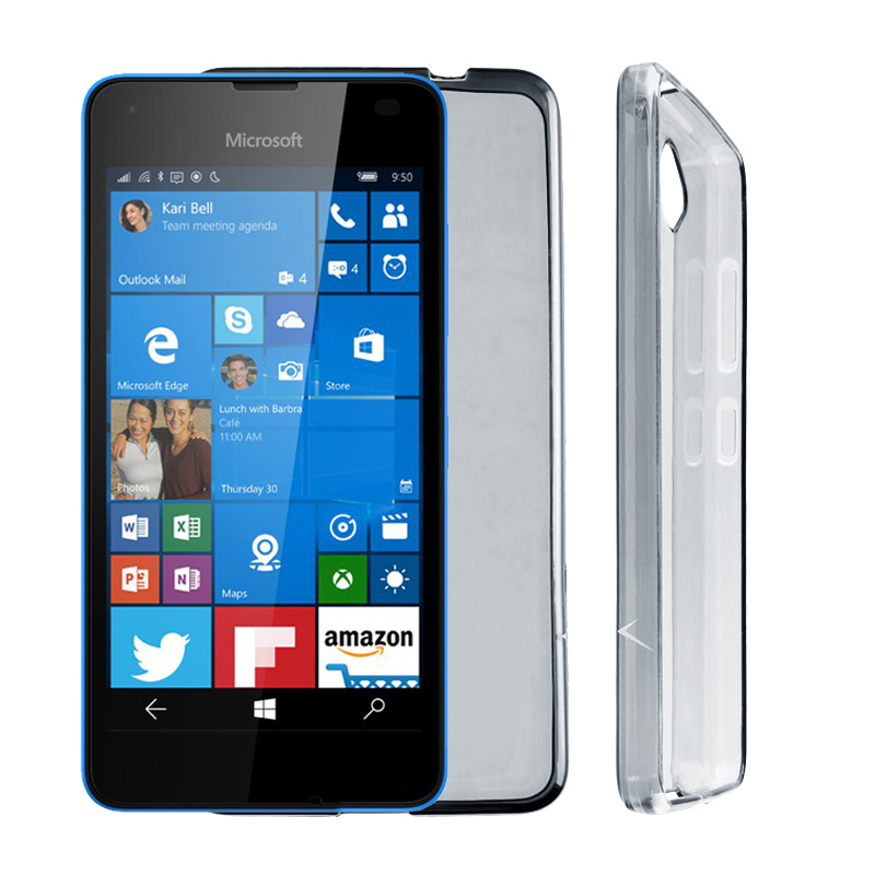 VOLTE-TEL ΘΗΚΗ MICROSOFT LUMIA 550 SLIMCOLOR TPU ΔΙΑΦΑΝΗ ΓΚΡΙ