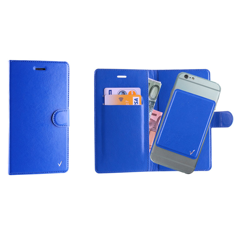 VOLTE-TEL ΘΗΚΗ UNIVERSAL 4.0"-4.6" LEATHER BOOK 3M MAGNET BLUE