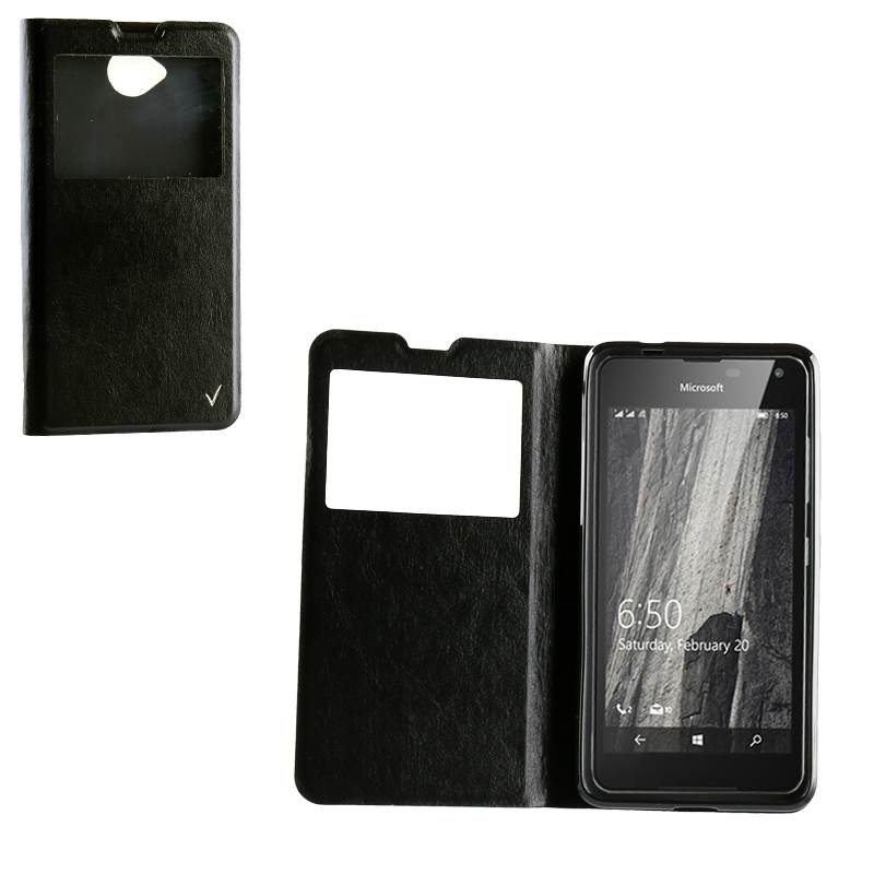 VOLTE-TEL ΘΗΚΗ MICROSOFT LUMIA 650 5.0" LEATHER-TPU VIEW BOOK STAND BLACK