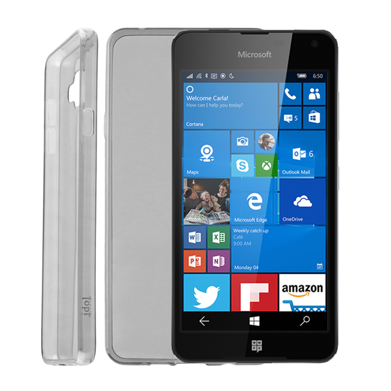 IDOL 1991 ΘΗΚΗ MICROSOFT LUMIA 650 5" ULTRA THIN TPU 0.3mm ΔΙΑΦΑΝΗ ΓΚΡΙ