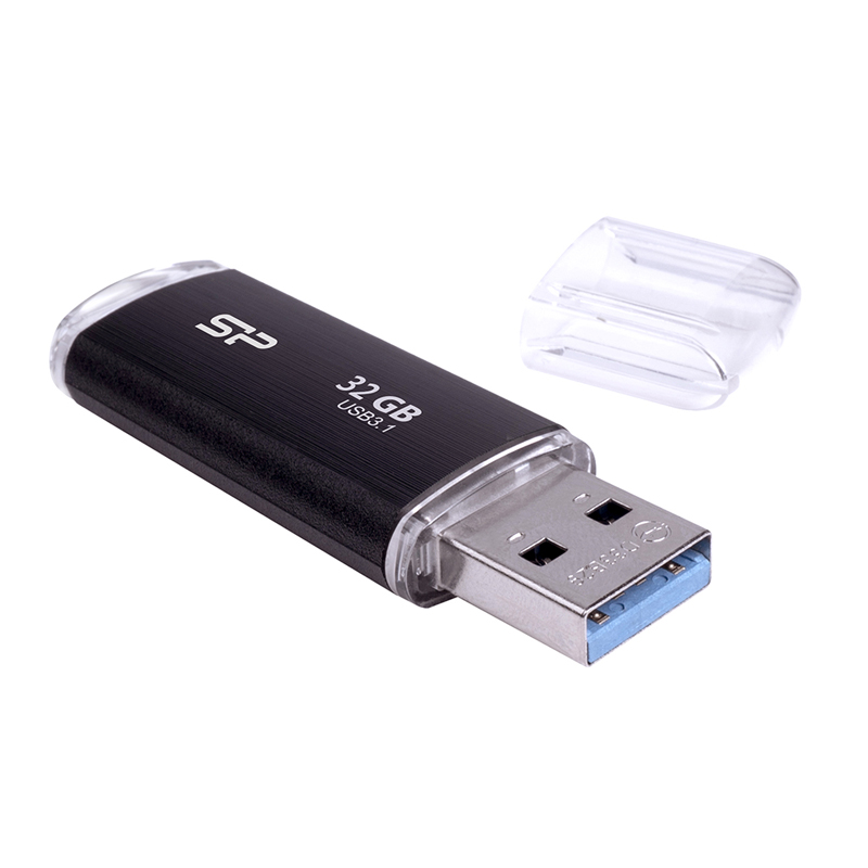 SILICON POWER USB FLASH DRIVE 32GB USB 3.2 BLAZE B02 SP032GBUF3B02V1K BLACK